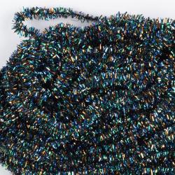 Herl de paon synthétique 2 mm bleu