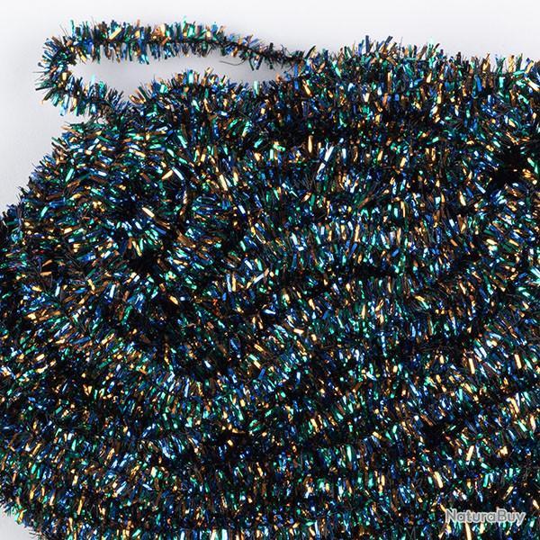 Herl de paon synthtique 2 mm bleu
