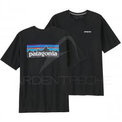 Tee shirt PATAGONIA Men's P-6 Logo Responsibili-Tee Black S