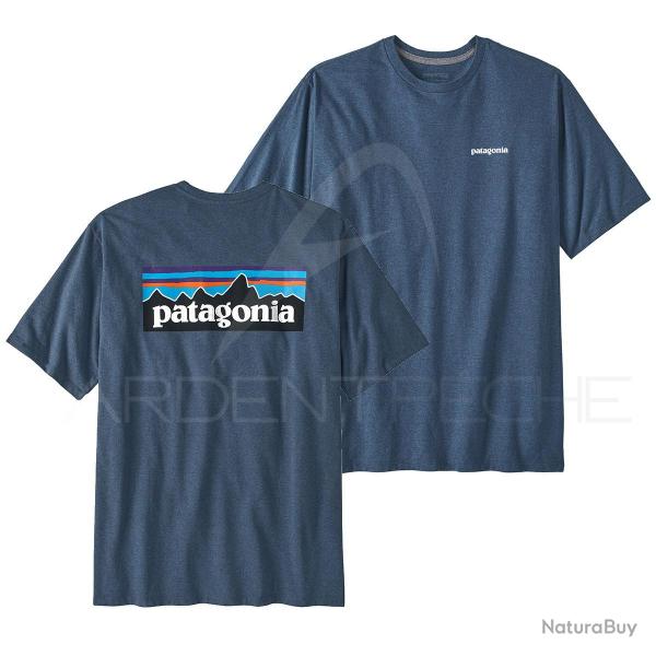 Tee shirt PATAGONIA Men's P-6 Logo Responsibili-Tee Unity Blue S