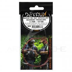 Bas de ligne DEVAUX Queue de rat Speedlast marron tricolore 2,70 m 12/100