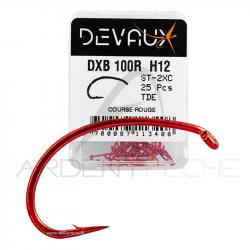 Hameçon mouche DEVAUX DXB 100 rouge x25 H12