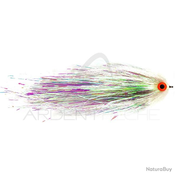 Mouche FutureFly Brochet Predator flash blanc H4/0
