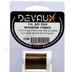 Fils de montage DEVAUX 8/0 marron foncé
