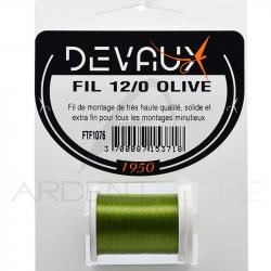 Fils de montage DEVAUX 12/0 Olive