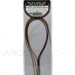 Lancettes de coq DEVAUX XS Top qualité Coachman brown