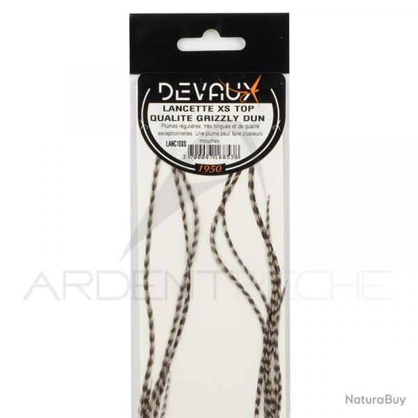 Lancettes de coq DEVAUX XS Top qualit Grizzly dun