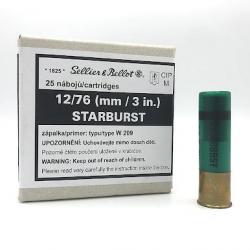 CARTOUCHE SELLIER & BELLOT STARBURST - CALIBRE 12/76 X 25 cartouches