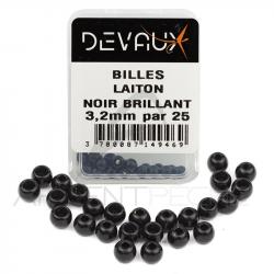 Bille Laiton DEVAUX noir brillant X25 3,2 mm