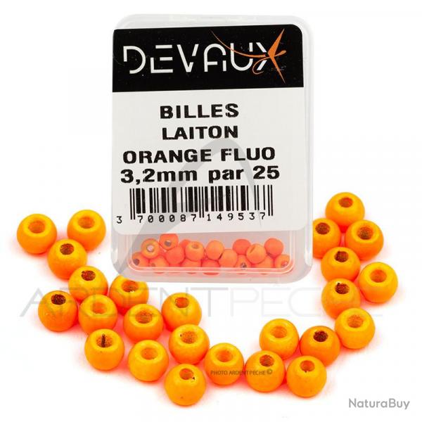 Bille Laiton DEVAUX orange fluo X25 4,6 mm