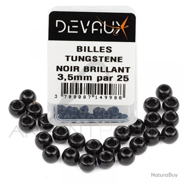 Bille Tungstne DEVAUX noir brillant 3,5 mm