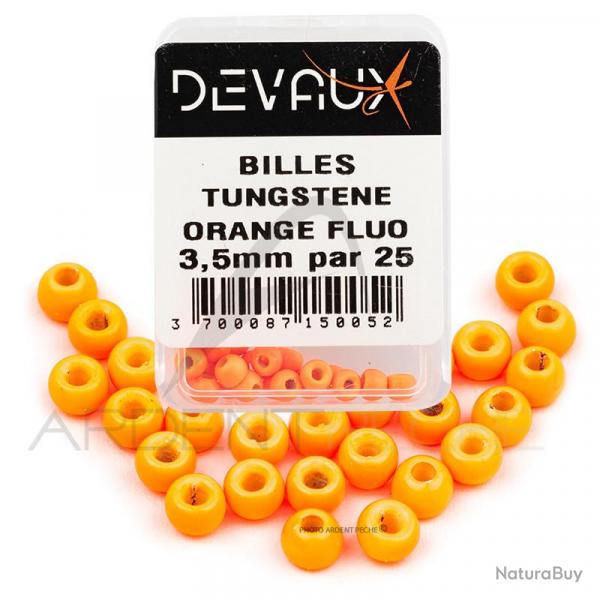 Bille Tungstne DEVAUX orange fluo X25 2,5 mm