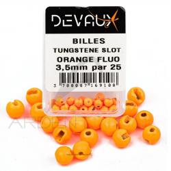 Bille Tungstène SLOT DEVAUX orange fluo X25 2,5 mm