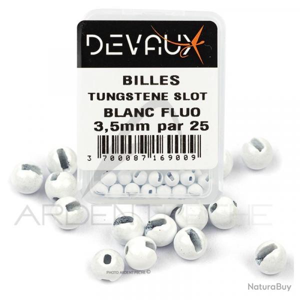 Bille Tungstne SLOT DEVAUX blanc fluo X25 3,5 mm