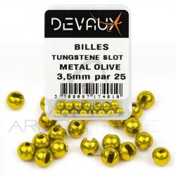 Bille Tungstène SLOT DEVAUX métal olive X25 2,5 mm