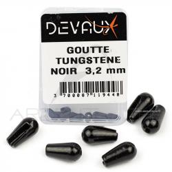 GOUTTE Tungstène DEVAUX noir 3,2 mm