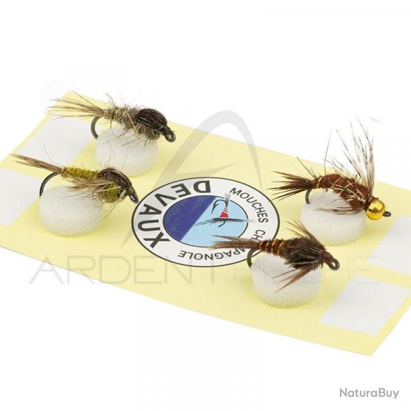 Slection DEVAUX 4 mouches Nymphes 1