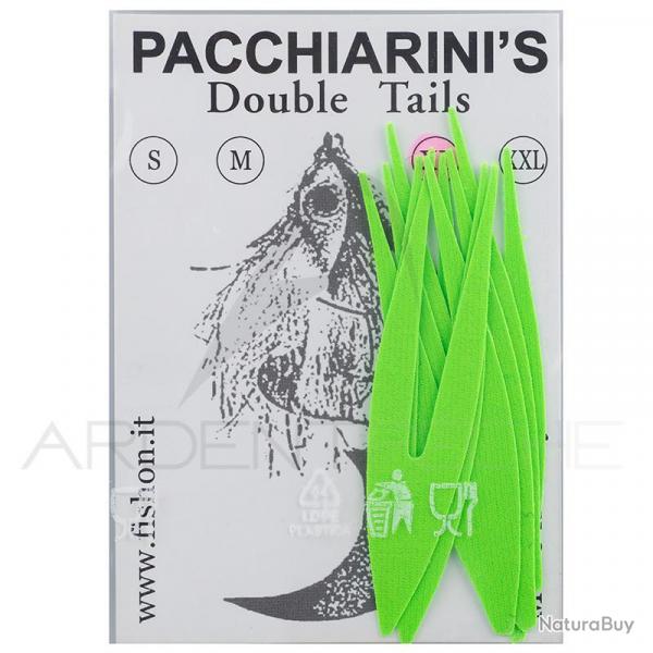 Double Tails PACCHIARINI'S XL chartreuse fluo