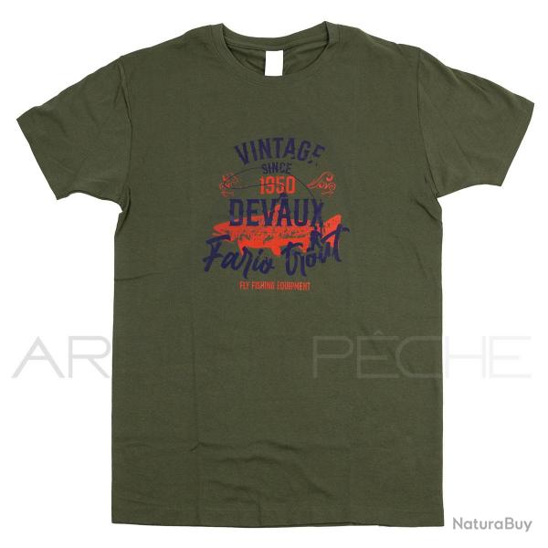 Tee-Shirt DEVAUX Vintage Kaki M