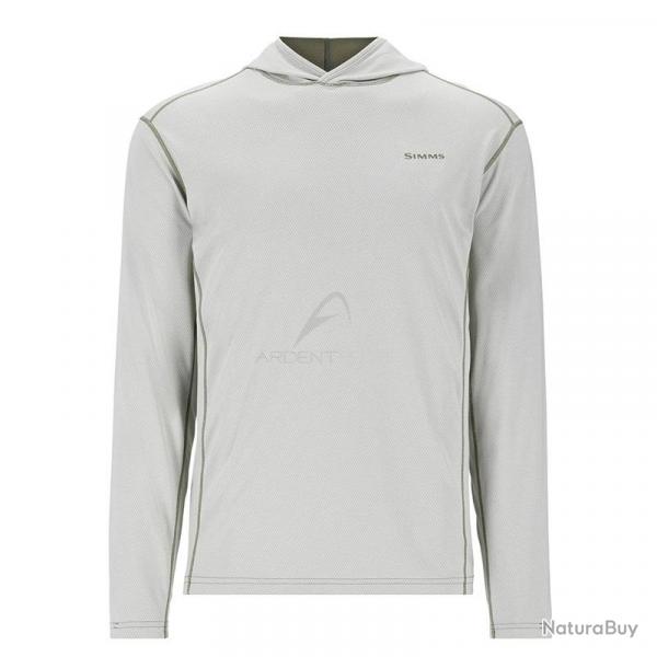 Tee shirt  capuche SIMMS BugStopper Hoody Aspen Heather XXL