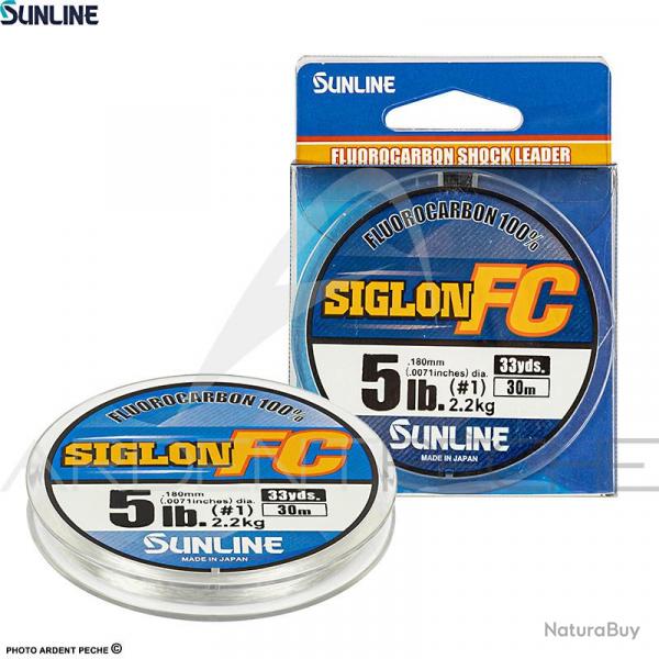 Fils fluorocarbone SUNLINE Siglon FC 30m  0.18mm