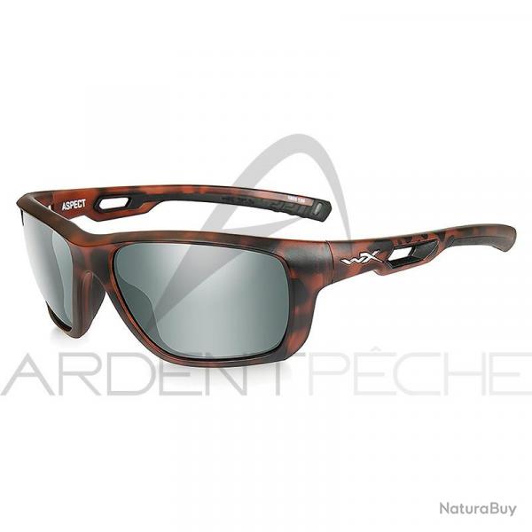 Lunettes polarisantes WILEY X Aspect Platinium flash Matte demi brown frame