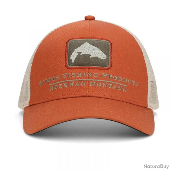 Casquette SIMMS Double Haul Icon Trucker Simms Orange