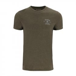 Tee shirt SIMMS Stacked Bass T-Shirt Military Heather M