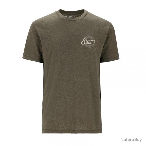 Tee shirt SIMMS Circle Lockup T Shirt Military Heather