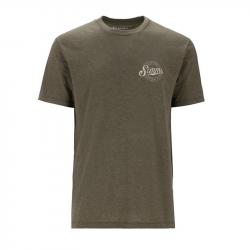 Tee shirt SIMMS Circle Lockup T-Shirt Military Heather XL