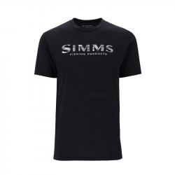 Tee shirt SIMMS Shroud Fill Logo T-Shirt Black M