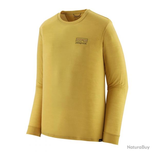 Tee shirt PATAGONIA Men s Long Sleeved Capilene Cool Merino Blend Bundle Green