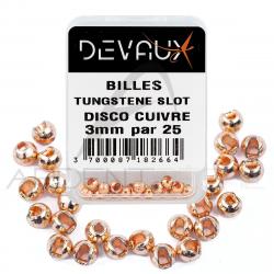 Bille Tungstène DEVAUX Slot Disco cuivre 4.6 mm