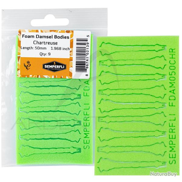 Mousse corps libellule chartreuse 40 mm