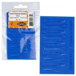 Mousse corps libellule bleu 40 mm