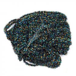 Herl de paon synthétique micro 1 mm Bleu