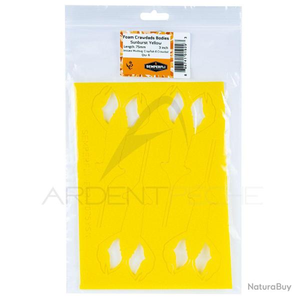 Mousse corps crevisse jaune 75 mm