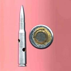 .50 Browning inerte/manipulation - toute acier 4 trous - amorce caoutchouc - marquage : 50DRILL M70