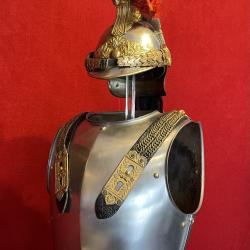 Casque et Cuirasse d'Officier de Cuirassier Modèle 1874, France Cavalerie Troisième République