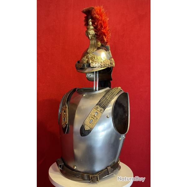 Casque et Cuirasse d'Officier de Cuirassier Modle 1874, France Cavalerie Troisime Rpublique