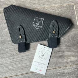 Busc de crosse Riserva - Cuir véritable effet carbone