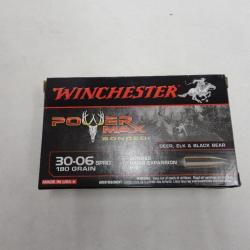 Balles Winchester POWER MAX BONDED cal.30-06spr 180gr