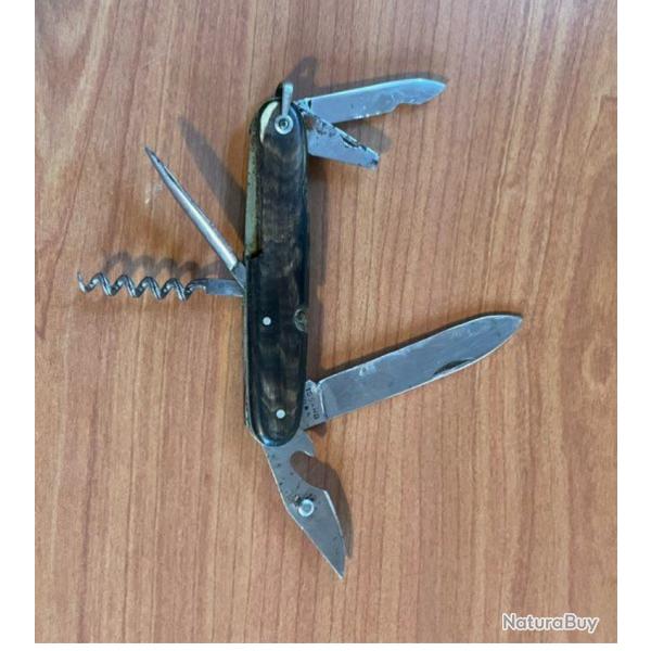 Couteau issard inox ancien multifonctions