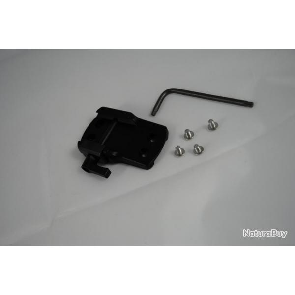 Montage Recknagel ERA pour Burris Fastfire  pour rail weaver de 21 mm, amovible, fermeture  levier