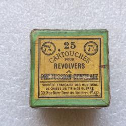Boîte vide en carton de 25 cartouches 7mm S.F.M. (41.M)