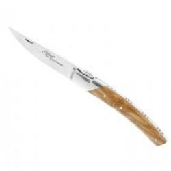 Couteau Le Thiers PIROU par GOYON-CHAZEAU lame acier 12C27 satiné manche olivier