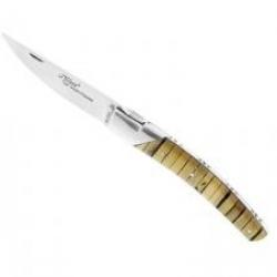 Couteau Le Thiers PIROU par GOYON-CHAZEAU lame acier 12C27 satiné manche buis debout