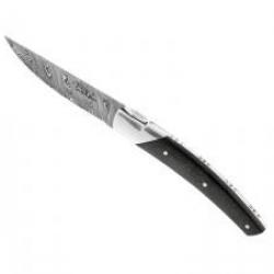 Couteau Le Thiers PIROU par GOYON-CHAZEAU lame acier damas inox RWL34 manche fibre de carbone