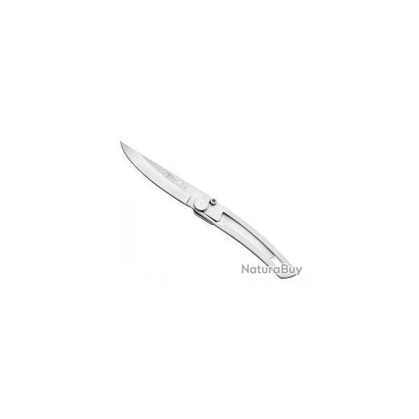 Couteau Le Thiers par Claude DOZORME lame acier X50CrMoV15  cran intrieur manche inox