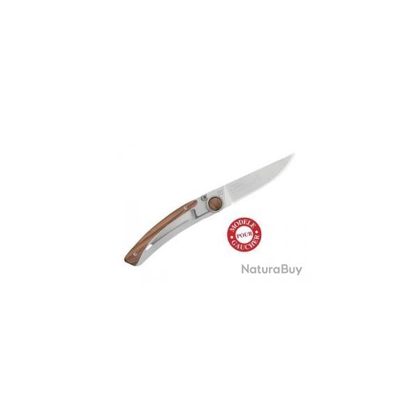 Couteau Le Thiers par Claude DOZORME lame acierX50CrMoV15 cran intrieur manche inox/olivier gaucher